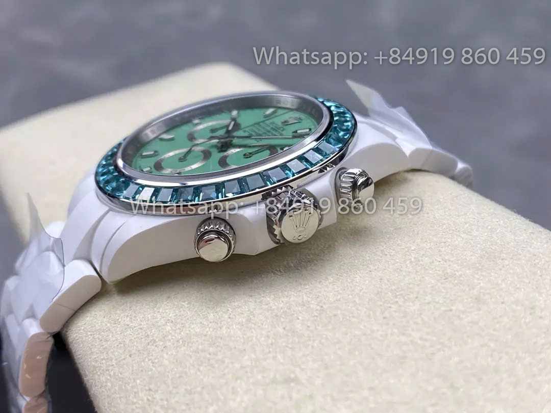 AET REMOULD ceramica Rolex Daytona "Biscay Verde" lunetta Stone 1:1 Best Clone Edizione