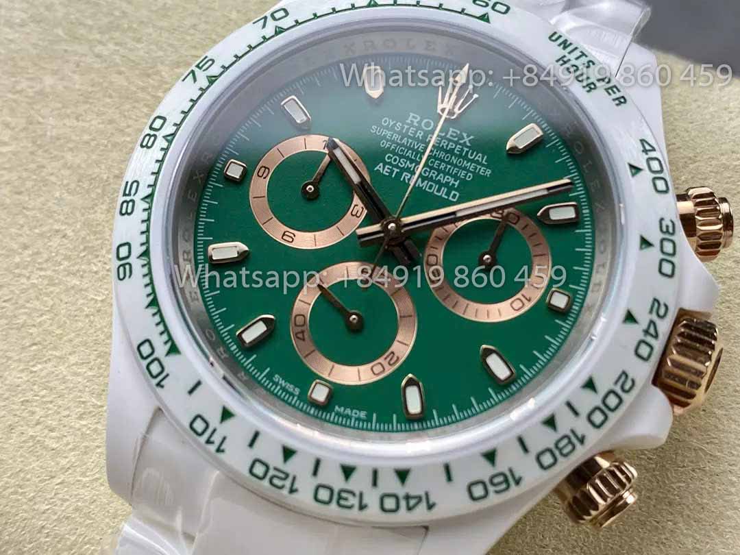 AET REMOULD ceramica Rolex Daytona "BRITISH RACING Verde" 1:1 Best Clone Edizione