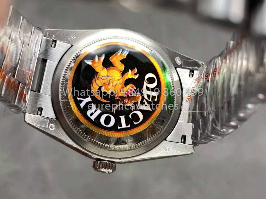 Rolex Day Date 128239-0005 QF Fabbrica 1:1 Best Clone Silver Index Dial