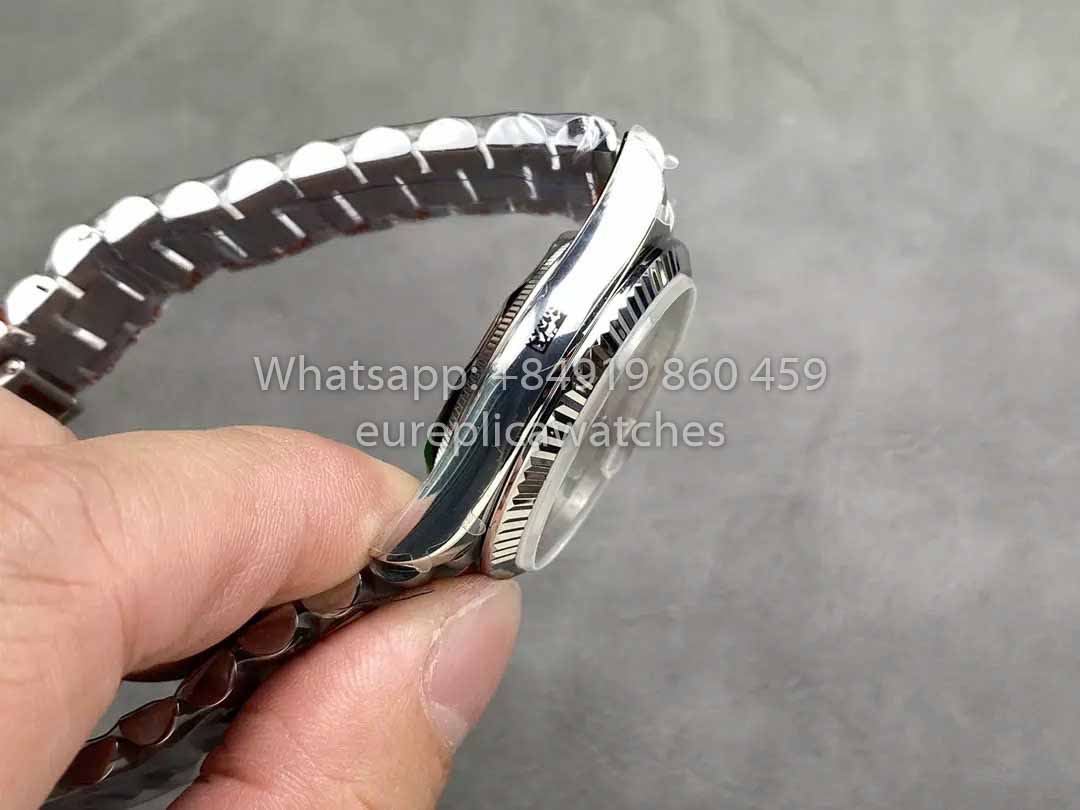 Rolex Day Date 128239-0005 QF Fabbrica 1:1 Best Clone Silver Index Dial