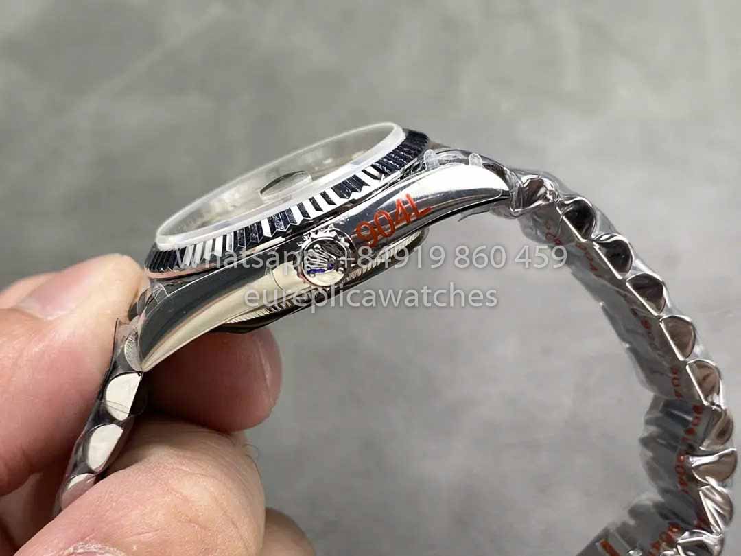 Rolex Day Date 128239 QF Fabbrica 1:1 Best Clone Silver Numeral Dial