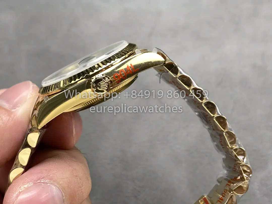 Rolex Day Date 128238-0069 QF Fabbrica 1:1 Best Clone Green Diamond Dial