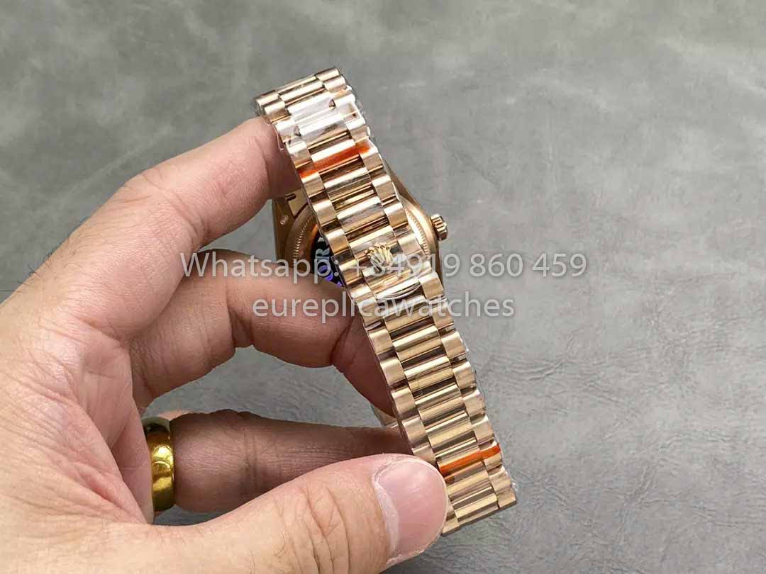 Rolex Day Date M128235-0037 ombre Dialmond Dial QF Fabbrica 1:1 Best Clone Rose Gold 36