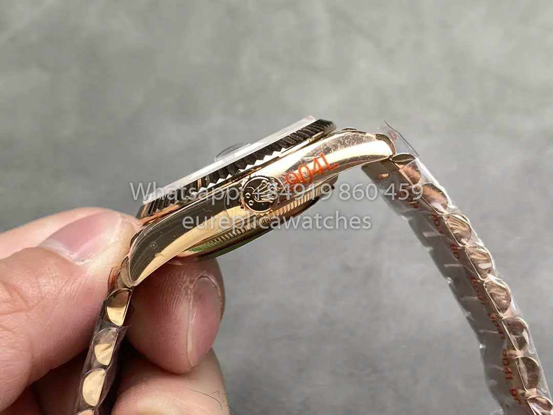 Rolex Day Date M128235 purple mother of pearl QF Fabbrica 1:1 Best Clone Rose Gold 36