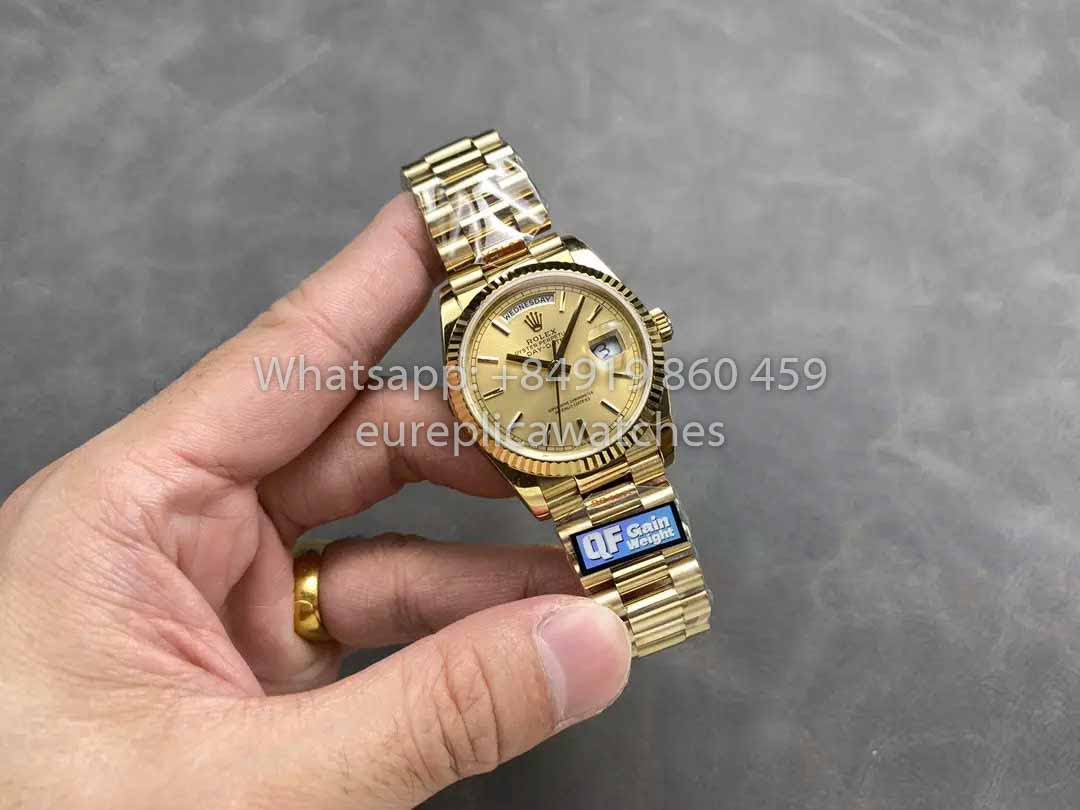 Rolex Day Date M128238-0045 - 128238-0045 Index Dial QF Fabbrica 1:1 Best Clone 36mm