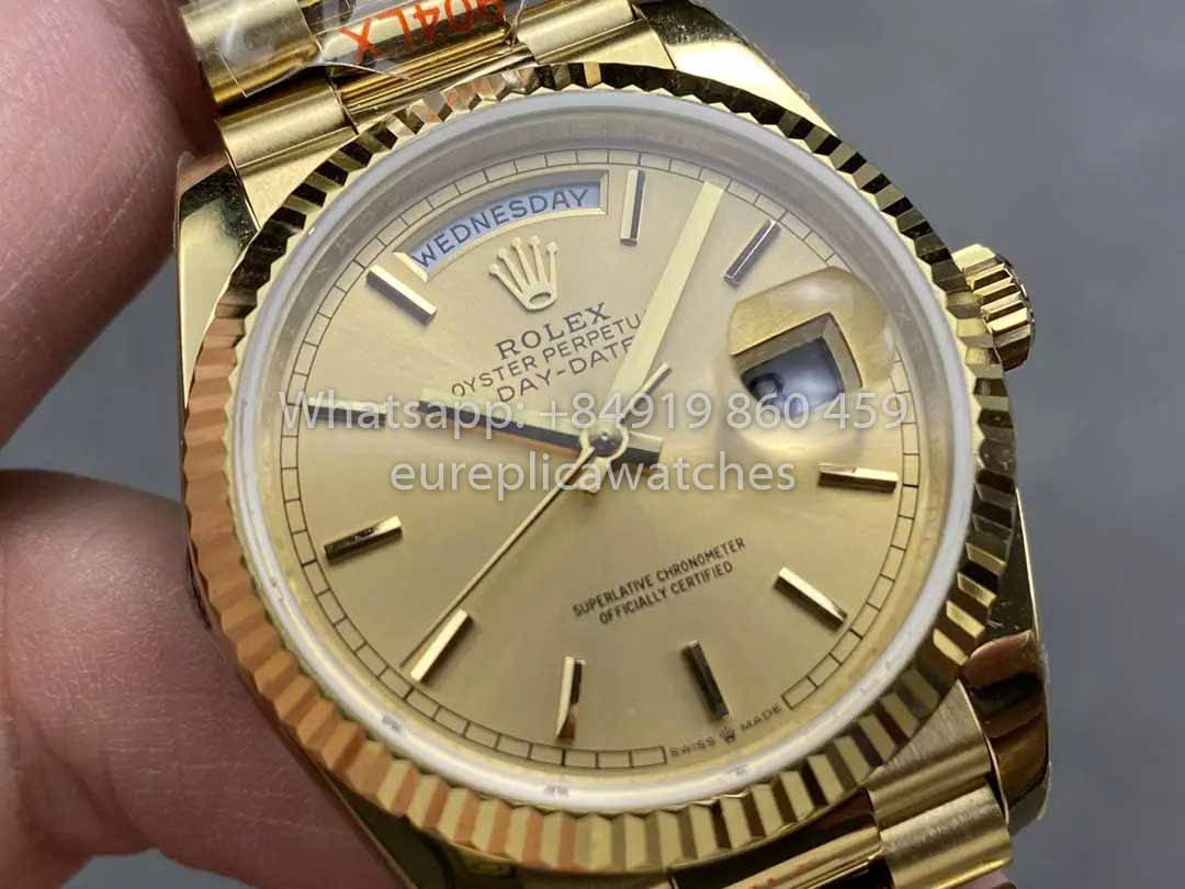 Rolex Day Date M128238-0045 - 128238-0045 Index Dial QF Fabbrica 1:1 Best Clone 36mm