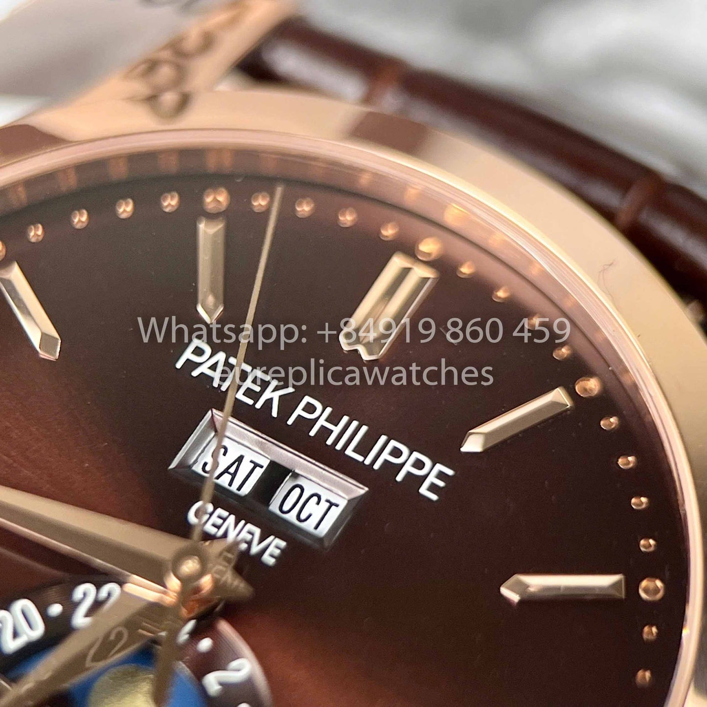 Patek Philippe Calendario Anual 38,5 mm Oro Rosa 5396R 1:1 Mejor Clon Personalizado Oro Rosa 18k