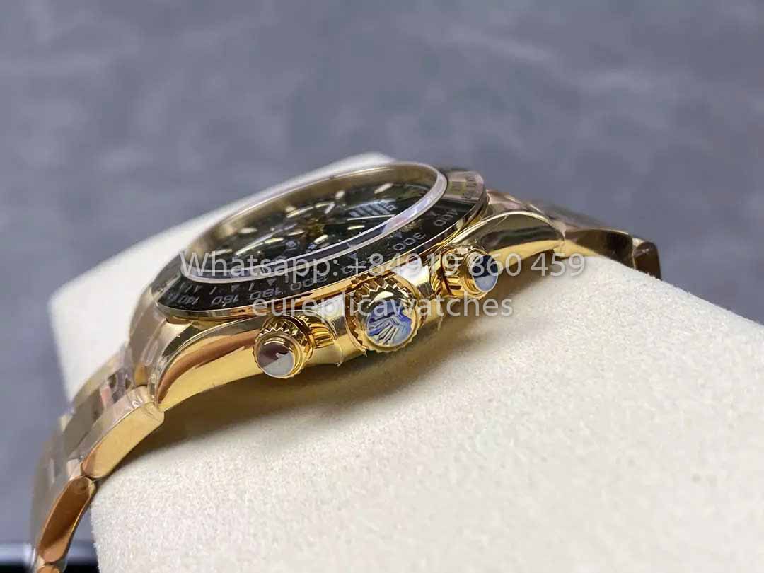 Rolex Yellow Oro Cosmograph Daytona 40 Watch Verde Arabic quadrante 116508 VS Fabbrica 1:1 Super Clone