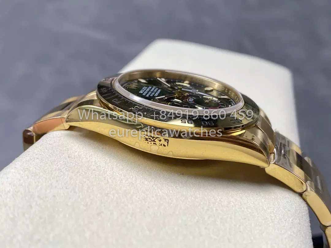 Rolex Yellow Oro Cosmograph Daytona 40 Watch Verde Arabic quadrante 116508 VS Fabbrica 1:1 Super Clone