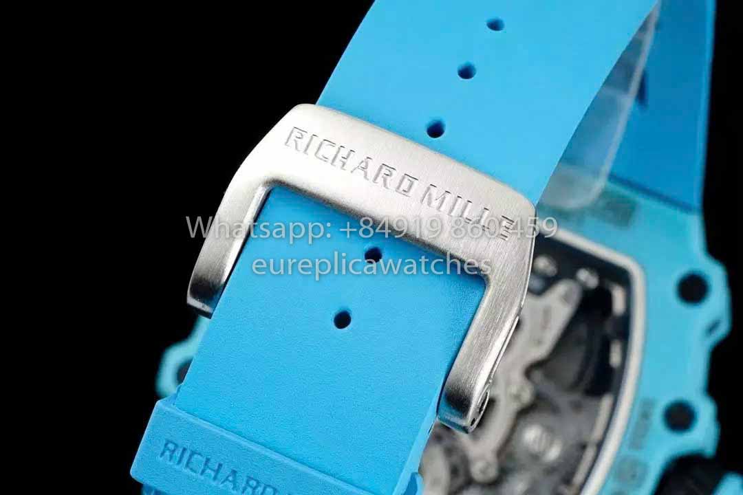 Richard Mille RM21-01 Blue Tiffany Tourbillon Watch 1:1 best Clone RM Fabbrica