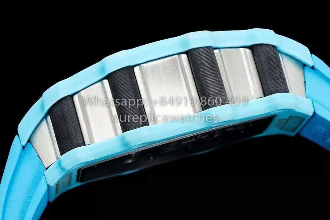 Richard Mille RM21-01 Blue Tiffany Tourbillon Watch 1:1 best Clone RM Fabbrica
