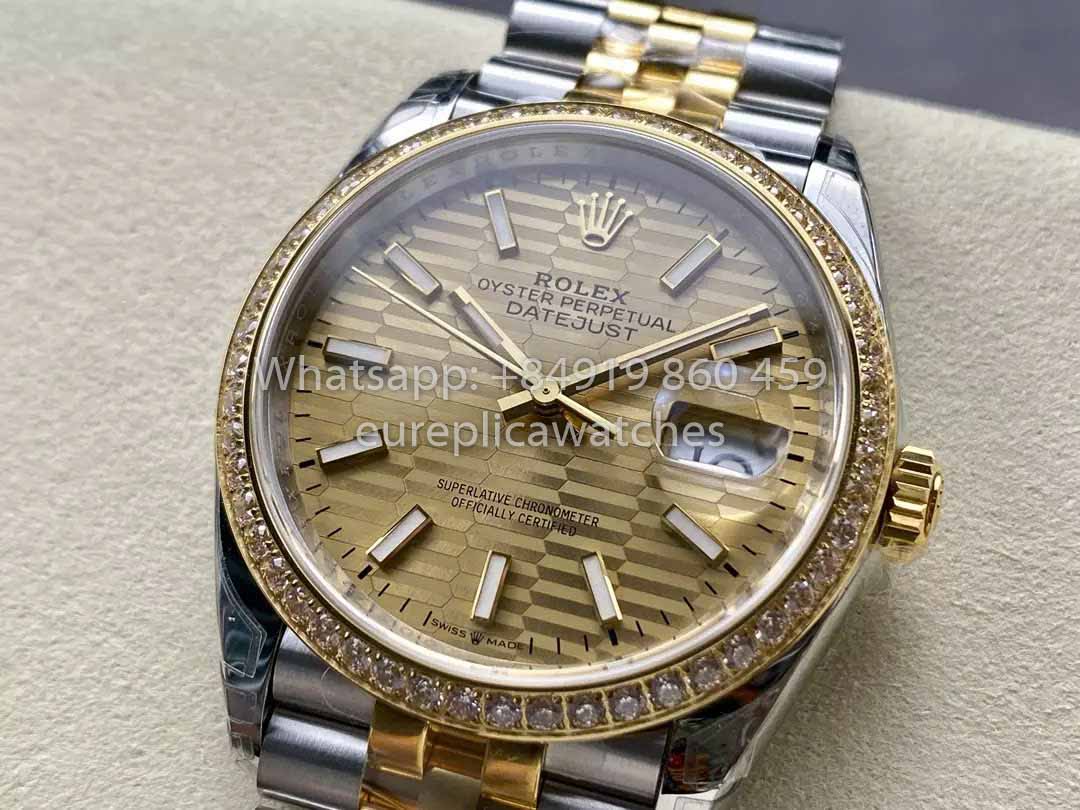 Rolex Datejust 36 M126283RBR-0031 126283RBR-0031 Mejor clon vs. Fabbrica