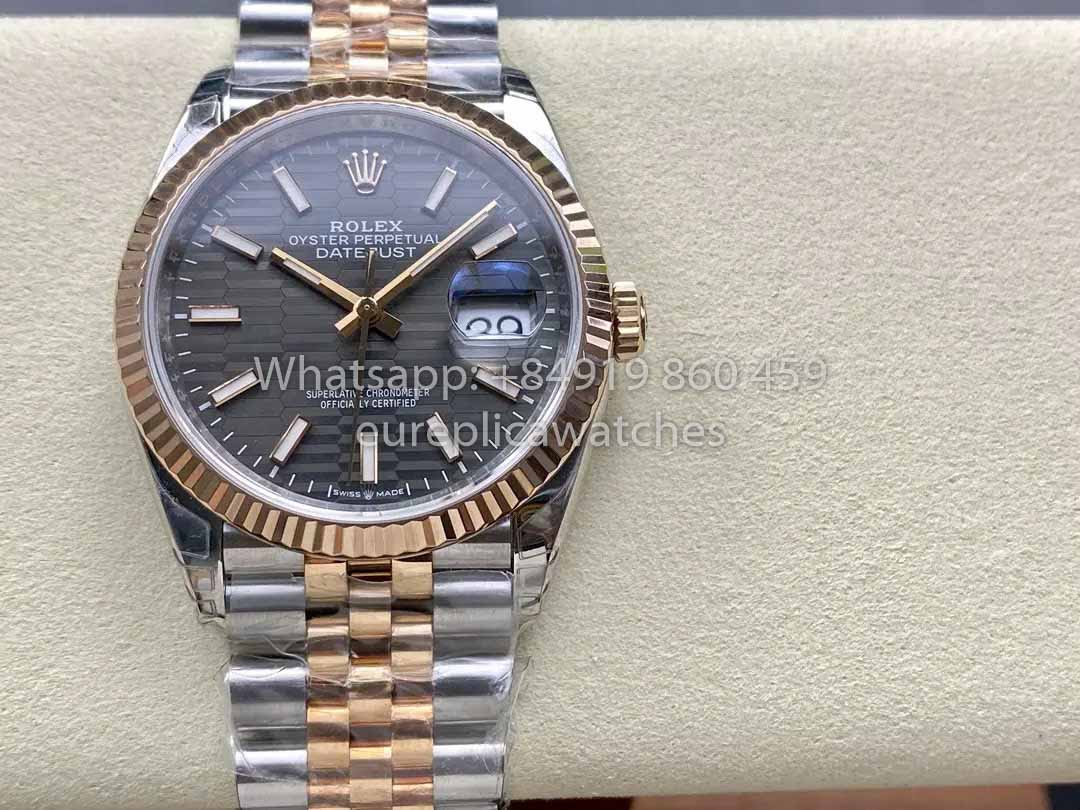 Rolex Datejust 36 126233 Rhodium quadrante 1:1 Best Clone VS Fabbrica acciaio 904L