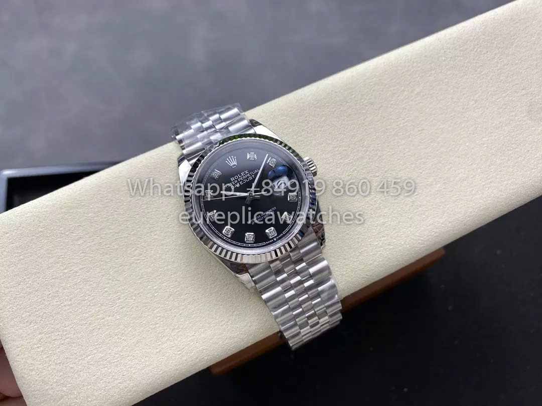 Rolex Datejust 36 126234 Nero Diamond quadrante 1:1 Best Clone VS Fabbrica
