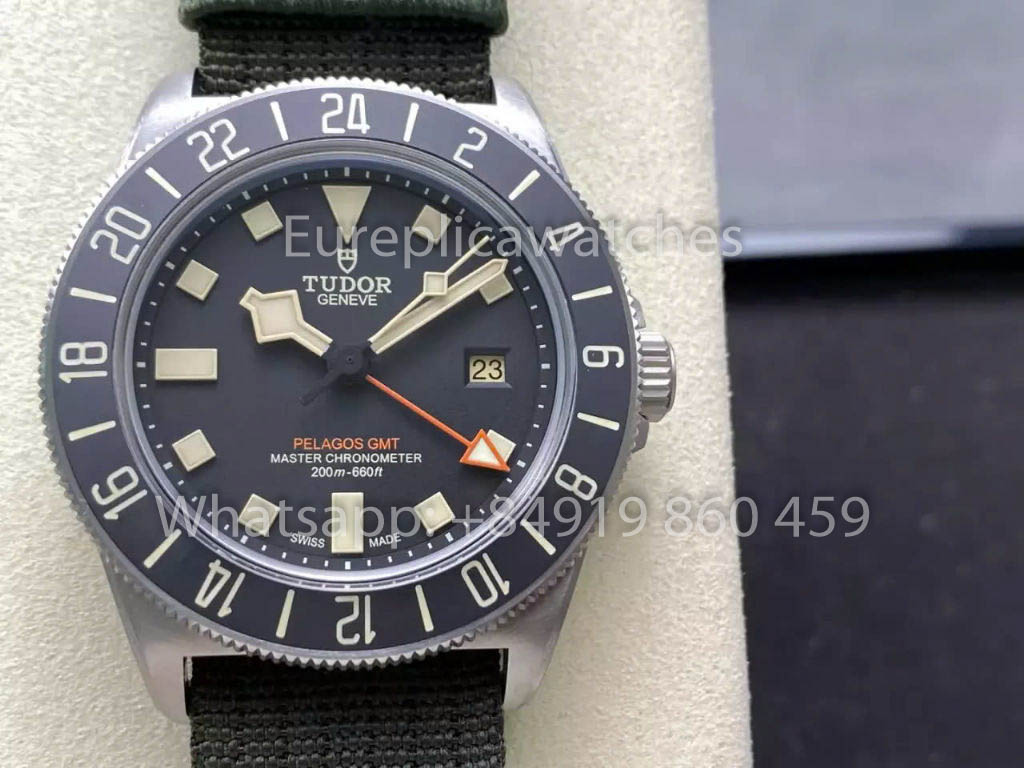 Tudor Pelagos FXD GMT Titanium M2542G247NU M+ Fabbrica 1:1 Best Clone Nylon cinturino