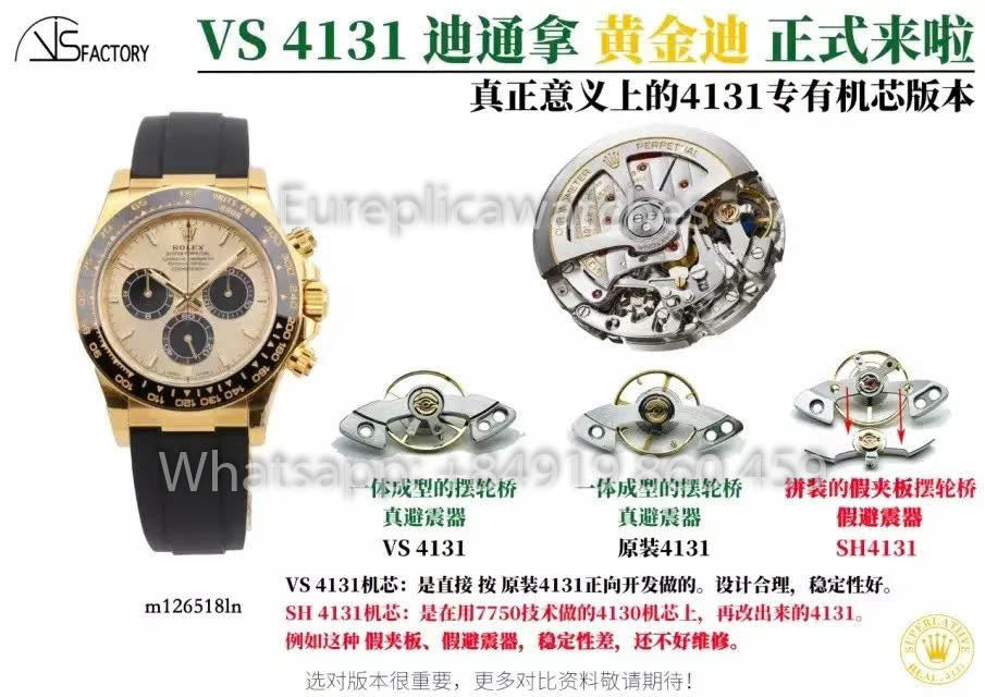 Rolex Cosmograph Daytona m126518ln-0012 1:1 Melhor Clone VS Fabrica Versão mais recente