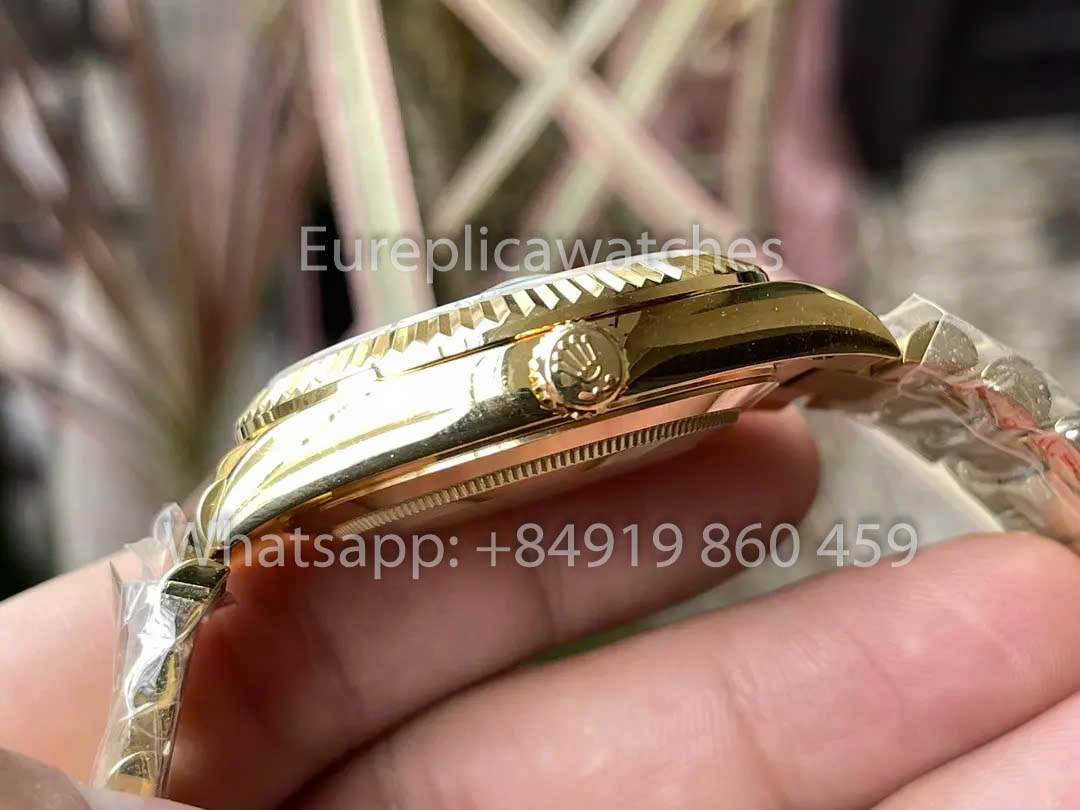 Rolex Yellow Gold Day Date 40 228238-0069 Yellow Dial 1:1 Best Clone KF Fabbrica 215 Gram