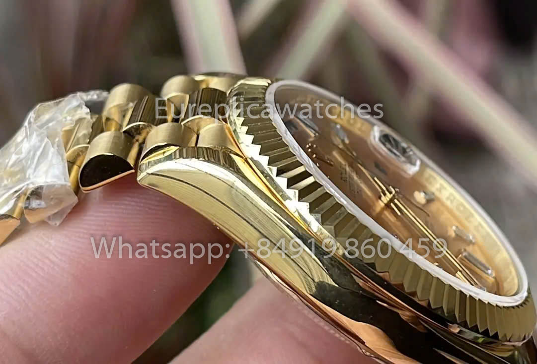 Rolex Yellow Gold Day Date 40 228238-0069 Yellow Dial 1:1 Best Clone KF Fabbrica 215 Gram