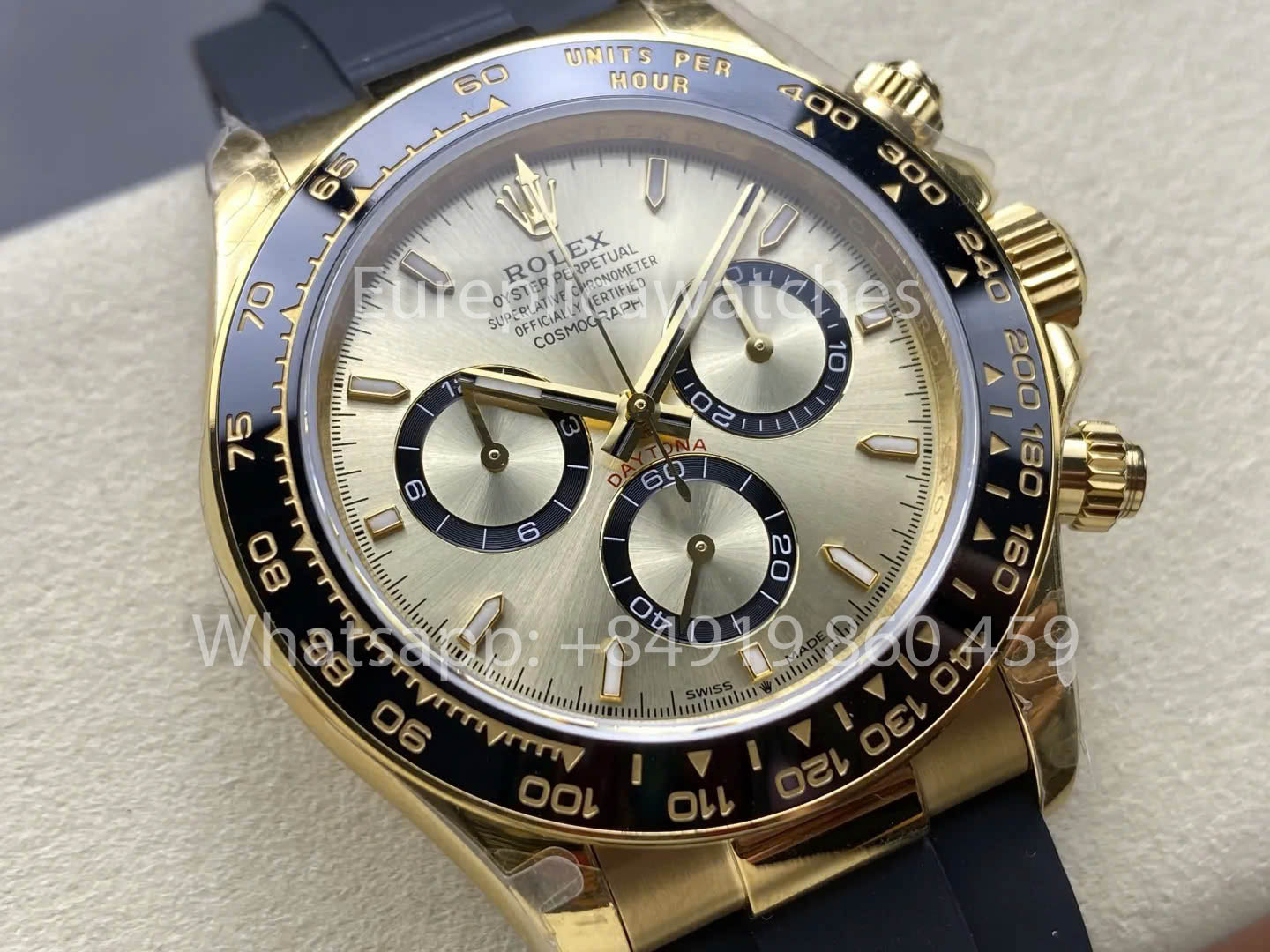 Rolex Cosmograph Daytona m126519ln Yellow Gold 1:1 Best Clone QF Fabbrica V11 Enhanced Weight