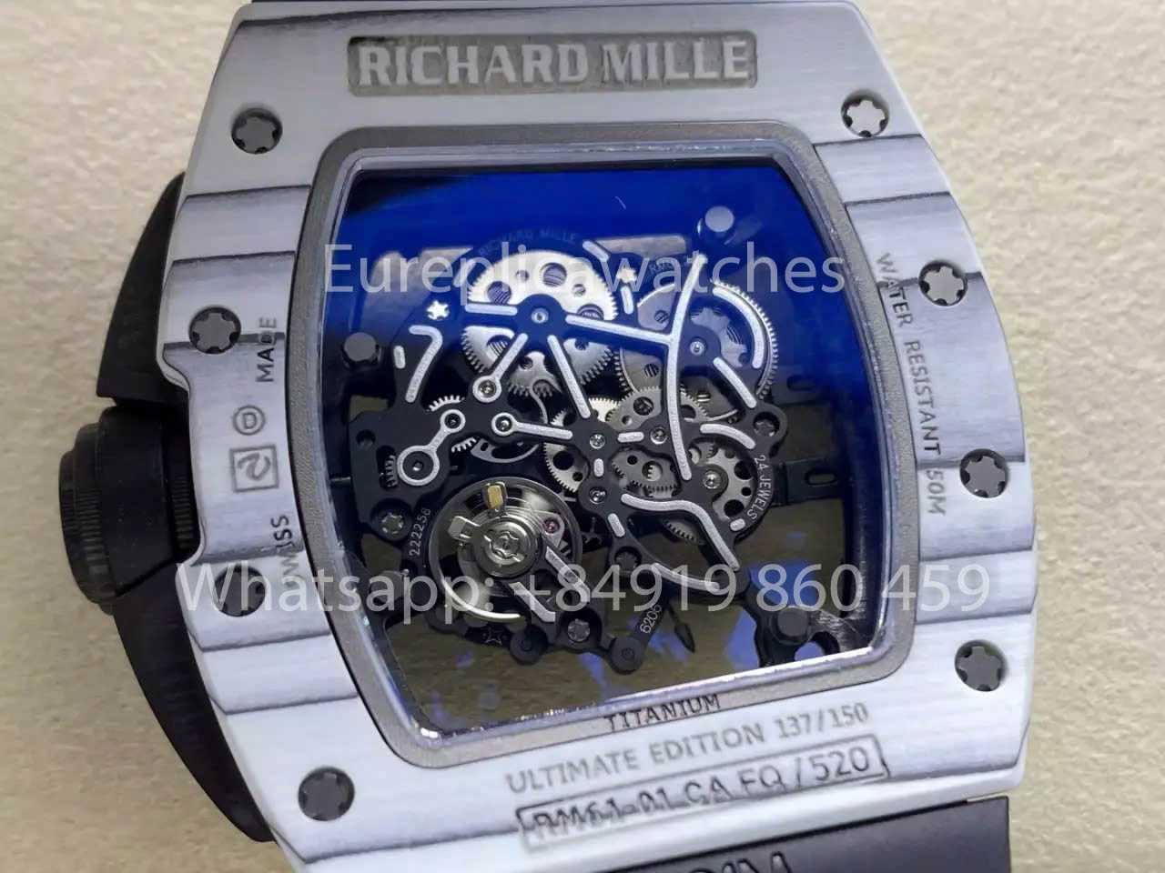 RICHARD MILLE RM61-01 Carbon Fiber Skeleton Dial ZF Fabbrica newest Version 1:1 Best Clone