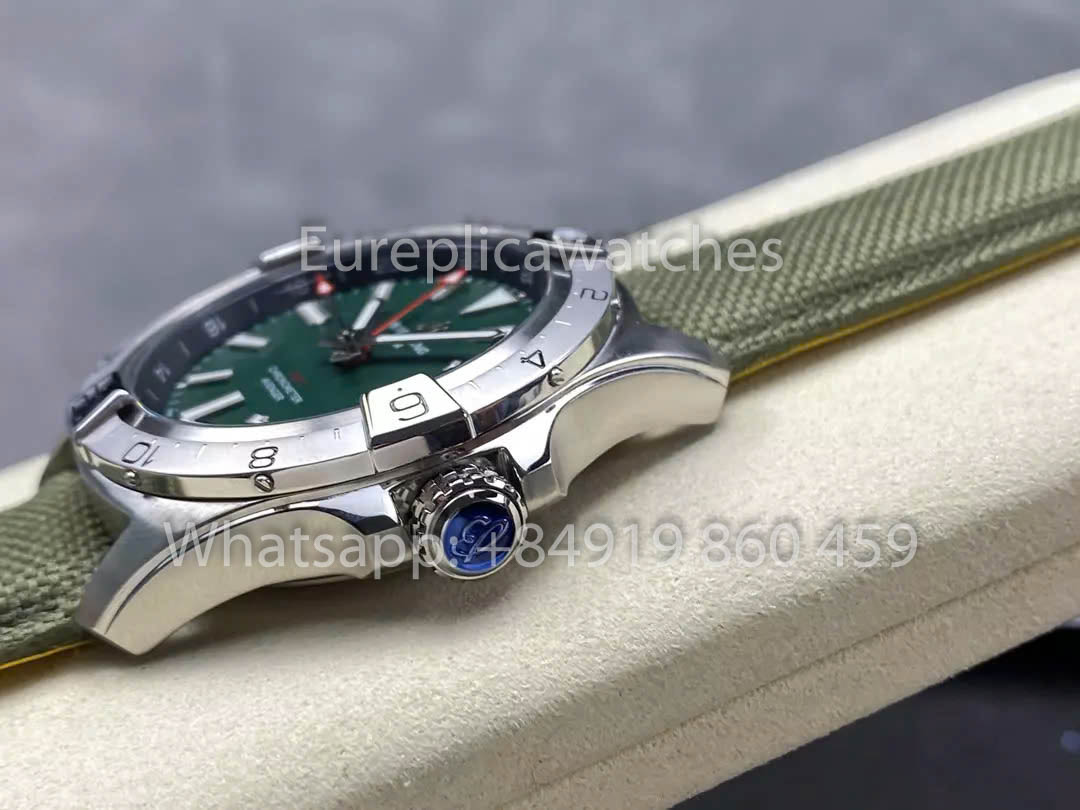 Breitling Avenger Automatic GMT 44 BLS Fabbrica 1:1 Best Clone quadrante verde Velcro cinturino