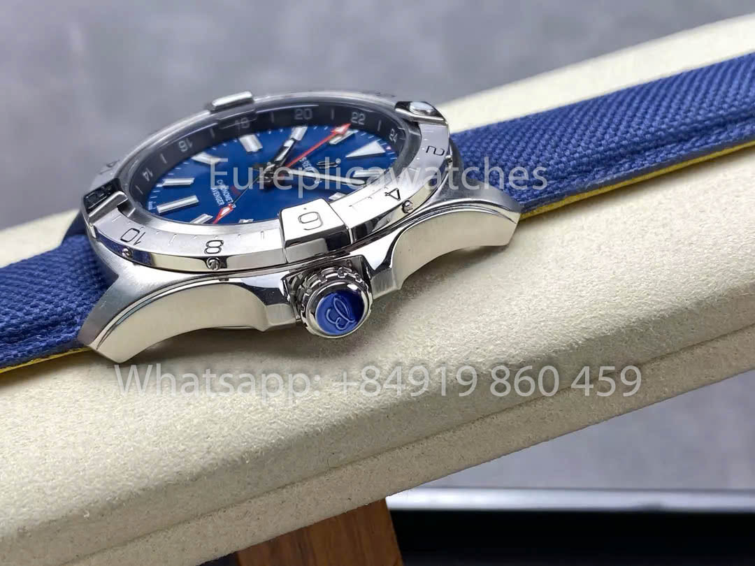 Breitling Avenger Automatic GMT 44 BLS Fabbrica 1:1 Best Clone quadrante blu