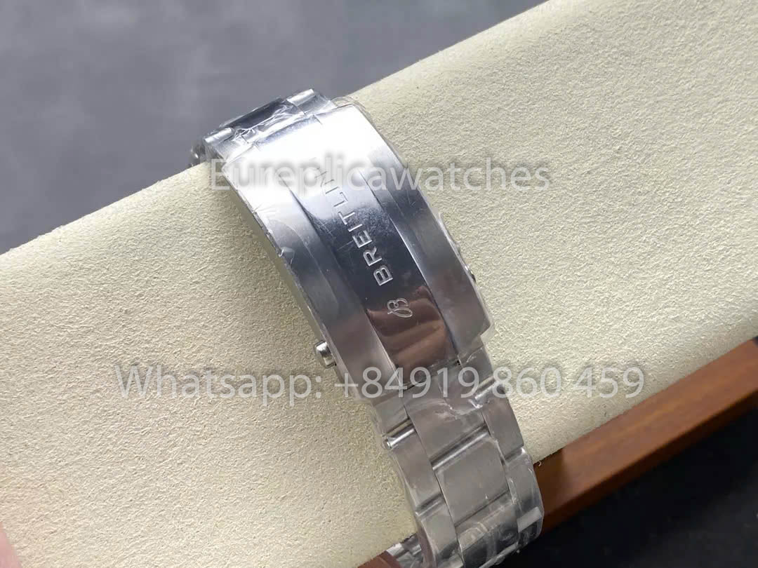 Breitling Avenger Automatic GMT 44 BLS Fabbrica 1:1 Best Clone Grigio quadrante acciaio inossidabile cinturino