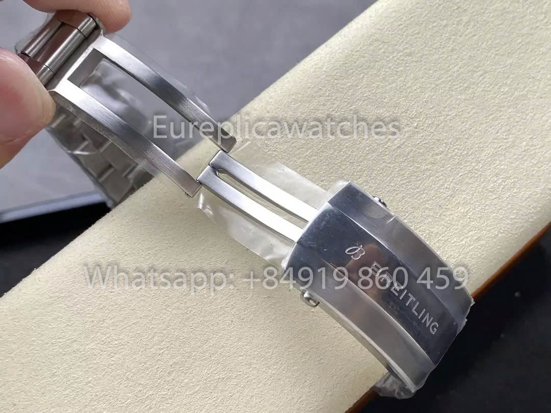 Breitling Avenger Automatic GMT 44 BLS Fabbrica 1:1 Best Clone quadrante blu acciaio inossidabile cinturino
