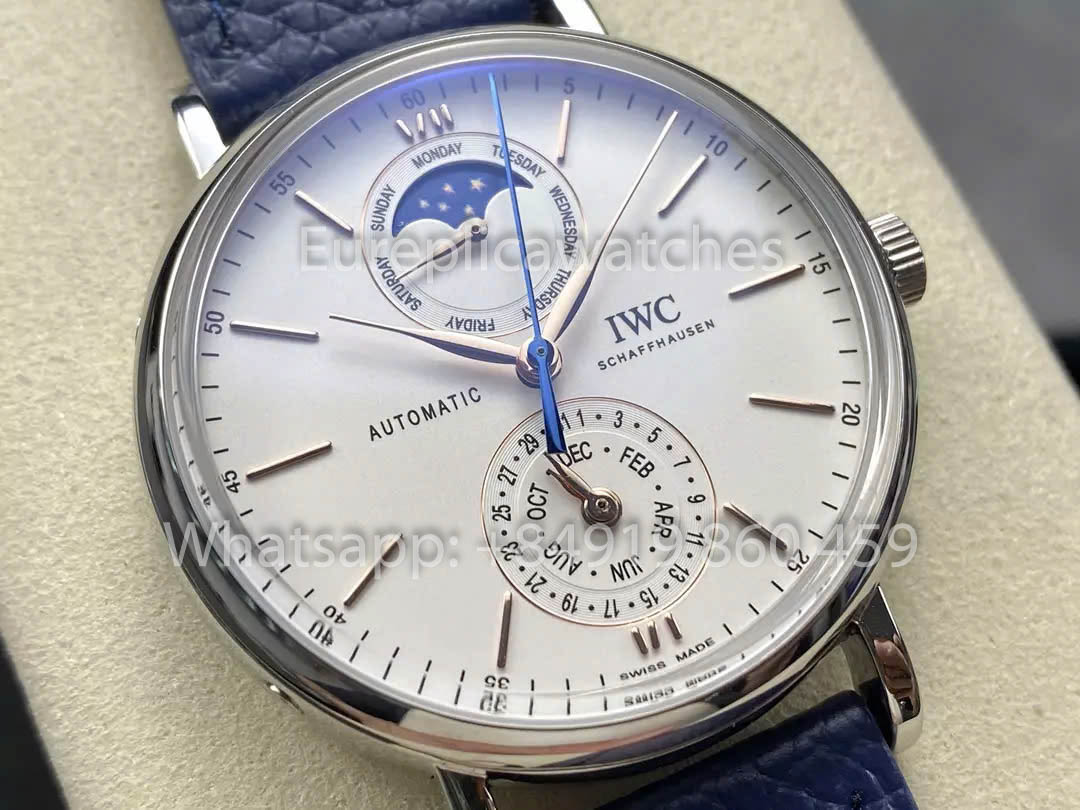 IWC Portofino IW359002 Automatic Watch 41MM 1:1 Best Clone GR Fabbrica Blu cinturino