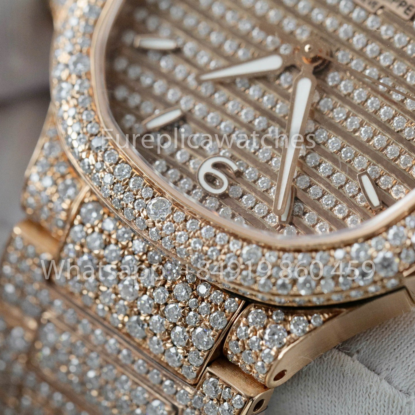 Patek Philippe Nautilus 7118 Full Iced Out - 1:1 Best Clone moissanite quadrante