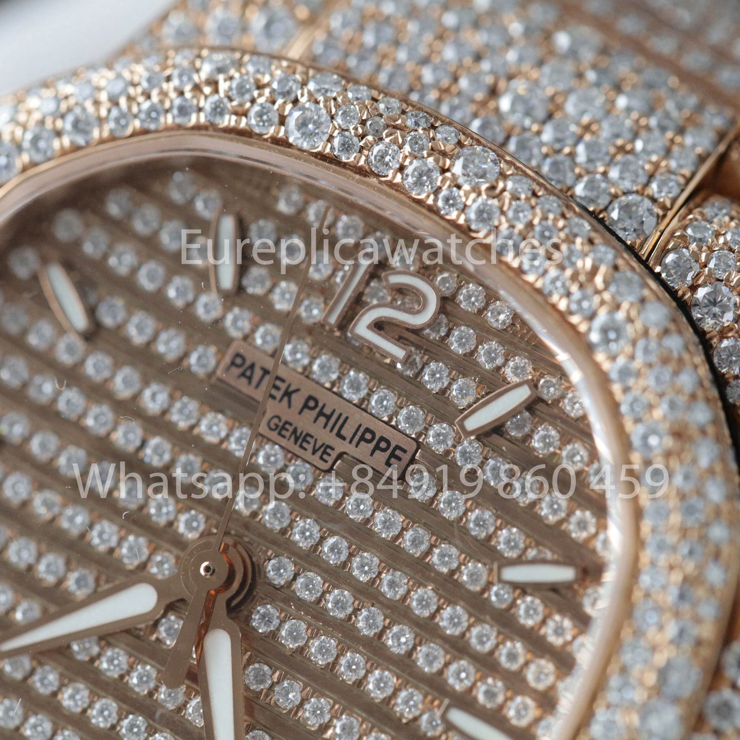Patek Philippe Nautilus 7118 Full Iced Out - 1:1 Best Clone moissanite quadrante