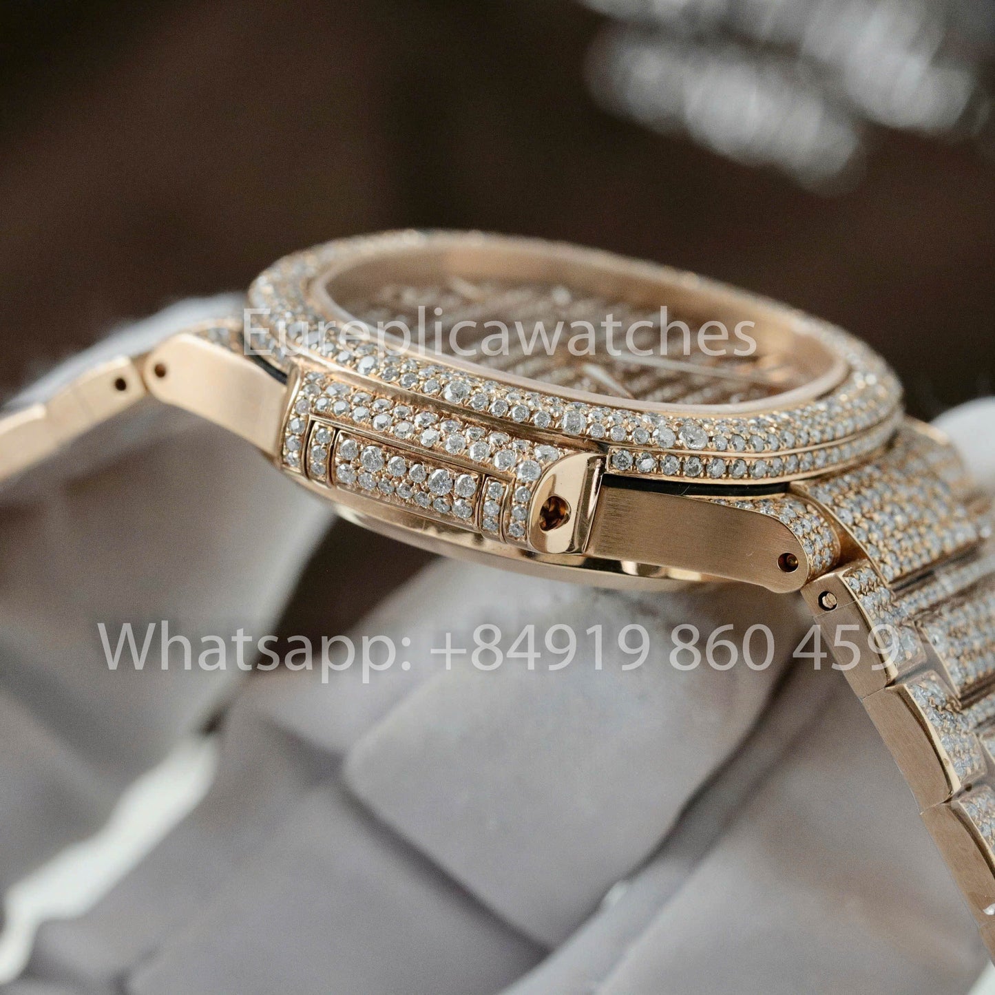 Patek Philippe Nautilus 7118 Full Iced Out - 1:1 Best Clone moissanite quadrante