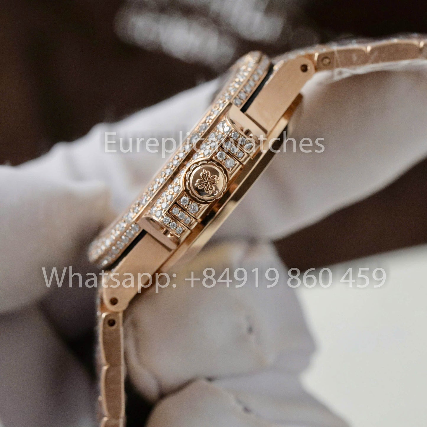 Patek Philippe Nautilus 7118 Full Iced Out - 1:1 Best Clone moissanite quadrante