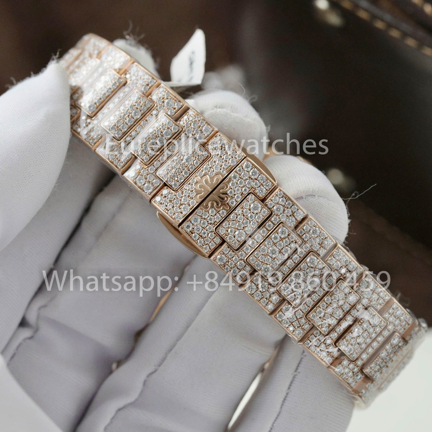 Patek Philippe Nautilus 7118 Full Iced Out - 1:1 Best Clone moissanite quadrante