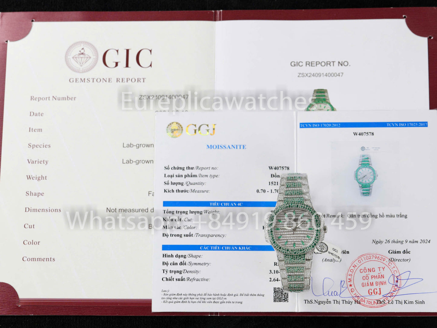 Patek Philippe Nautilus 7118 Full Iced Out - 1:1 Best Clone Ruby Saphire