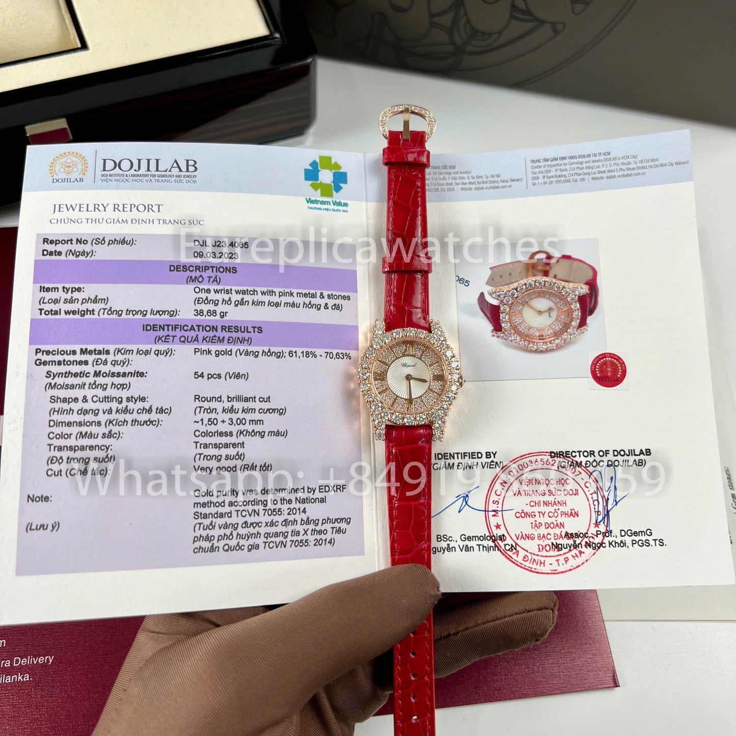 Chopard L’Heure du Diamant Rose Gold 1:1 Best Clone custom Watch
