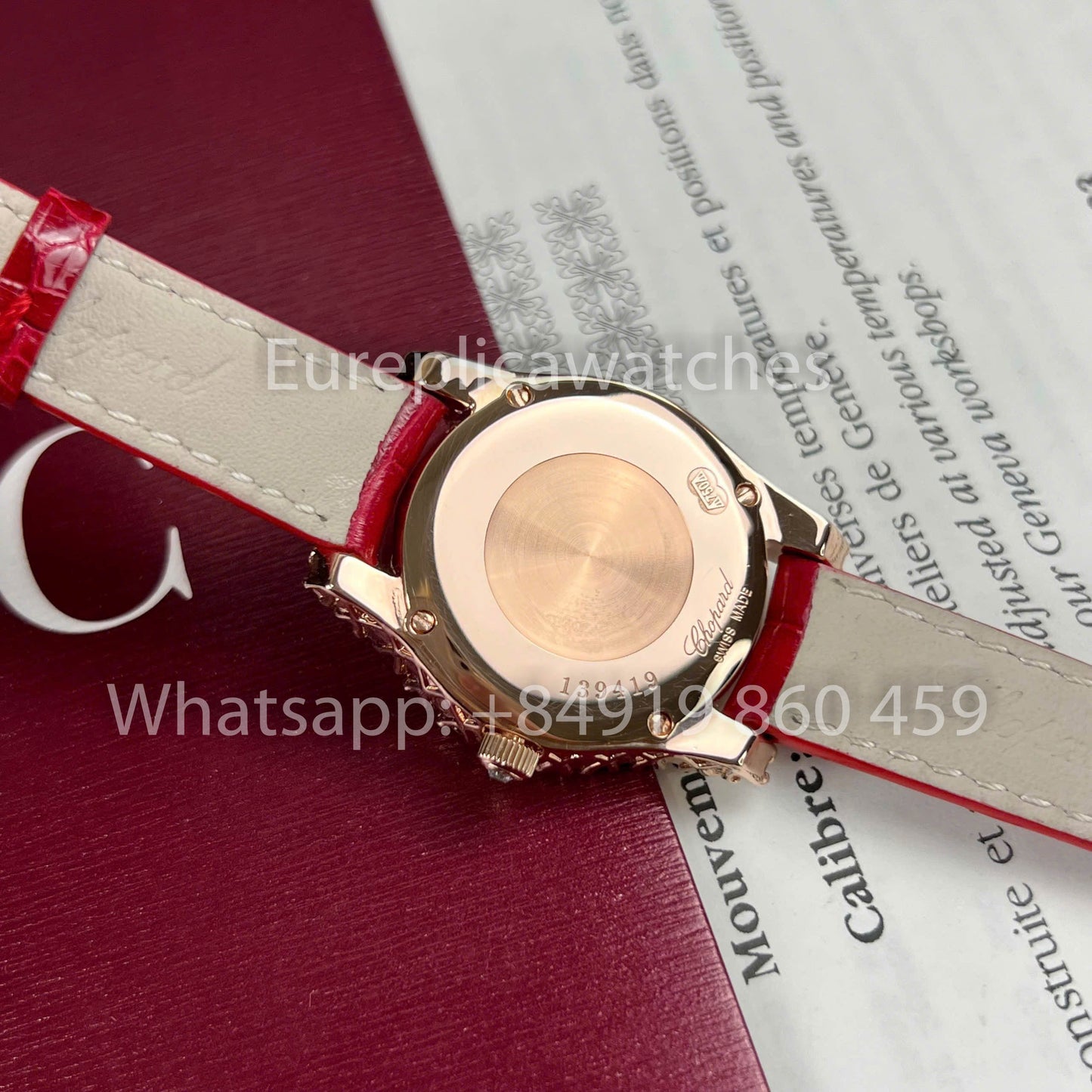 Chopard L’Heure du Diamant Rose Gold 1:1 Best Clone custom Watch