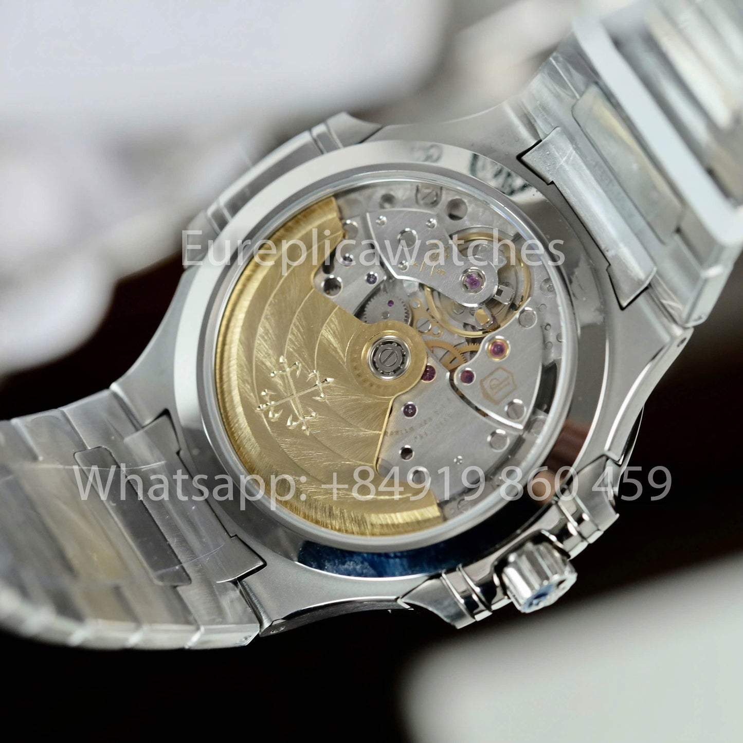 Patek Philippe Nautilus Ladies 7118/1A-011 Moissanita personalizada de 3K Fabbrica acciaio inossidabile