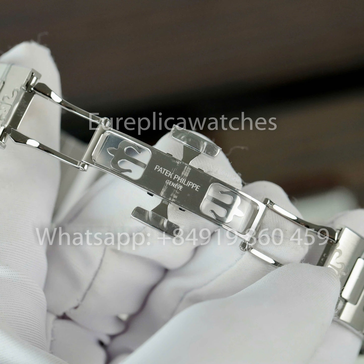 Patek Philippe Nautilus Ladies 7118/1A-011 Moissanita personalizada de 3K Fabbrica acciaio inossidabile