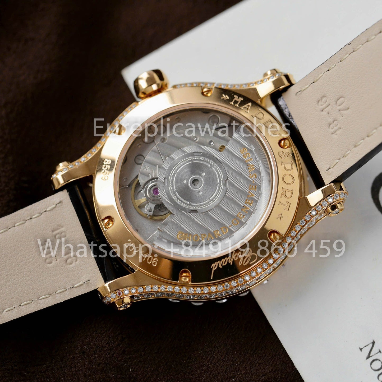 Chopard Happy Sport 274809-5001 Joaillerie 1:1 Best Clone Custom Moissanite and gold
