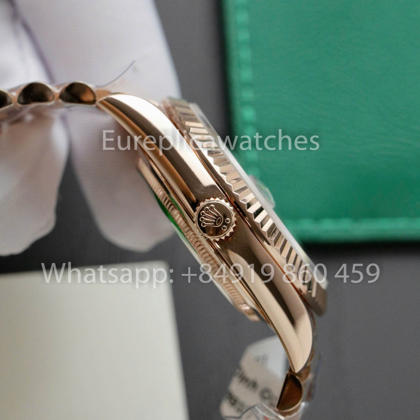 Rolex unveils the new Day-Date 40mm Slate Dial 2024 QF Fabbrica 1:1 Best Clone Custom Gold Plated