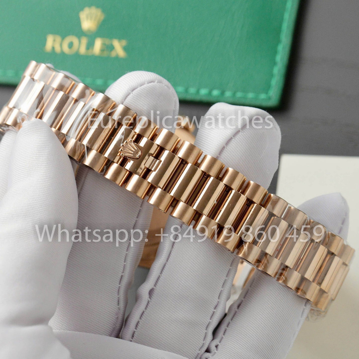 Rolex unveils the new Day-Date 40mm Slate Dial 2024 QF Fabbrica 1:1 Best Clone Custom Gold Plated