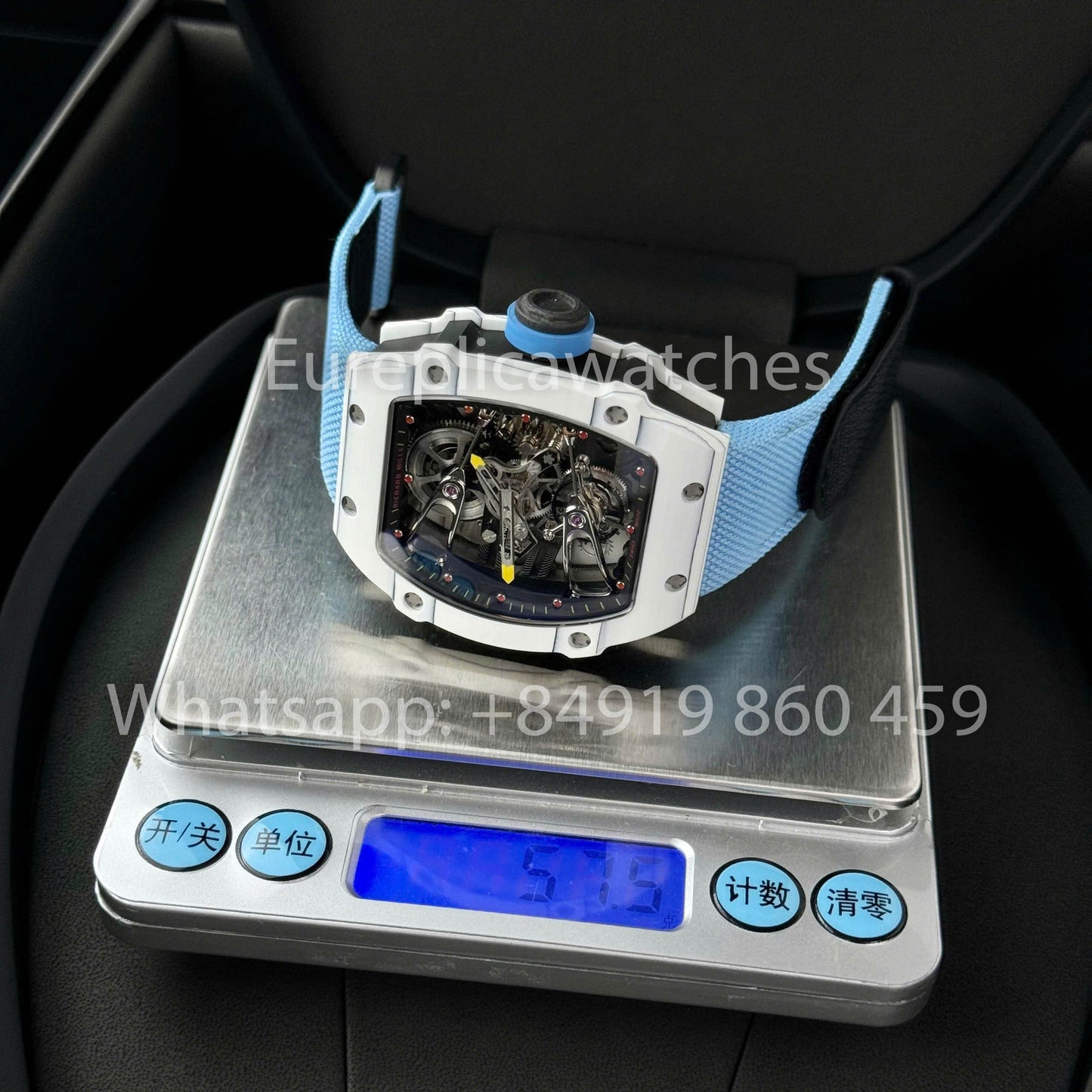 Richard Mille RM27-02 Rafael Nadal Tourbillon 1:1 Best Edition RM Fabbrica Blue cinturino