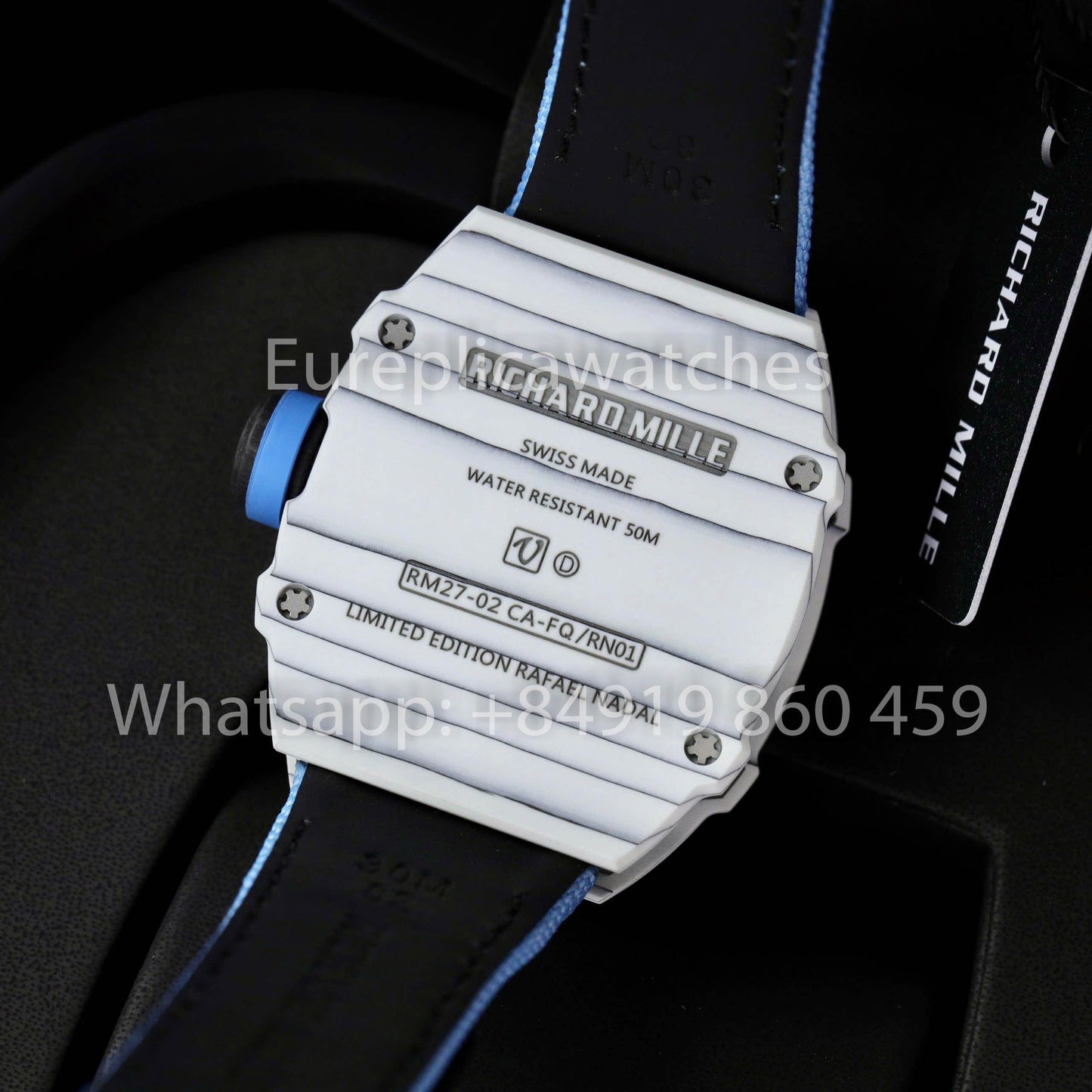 Richard Mille RM27-02 Rafael Nadal Tourbillon 1:1 Best Edition RM Fabbrica Blue cinturino