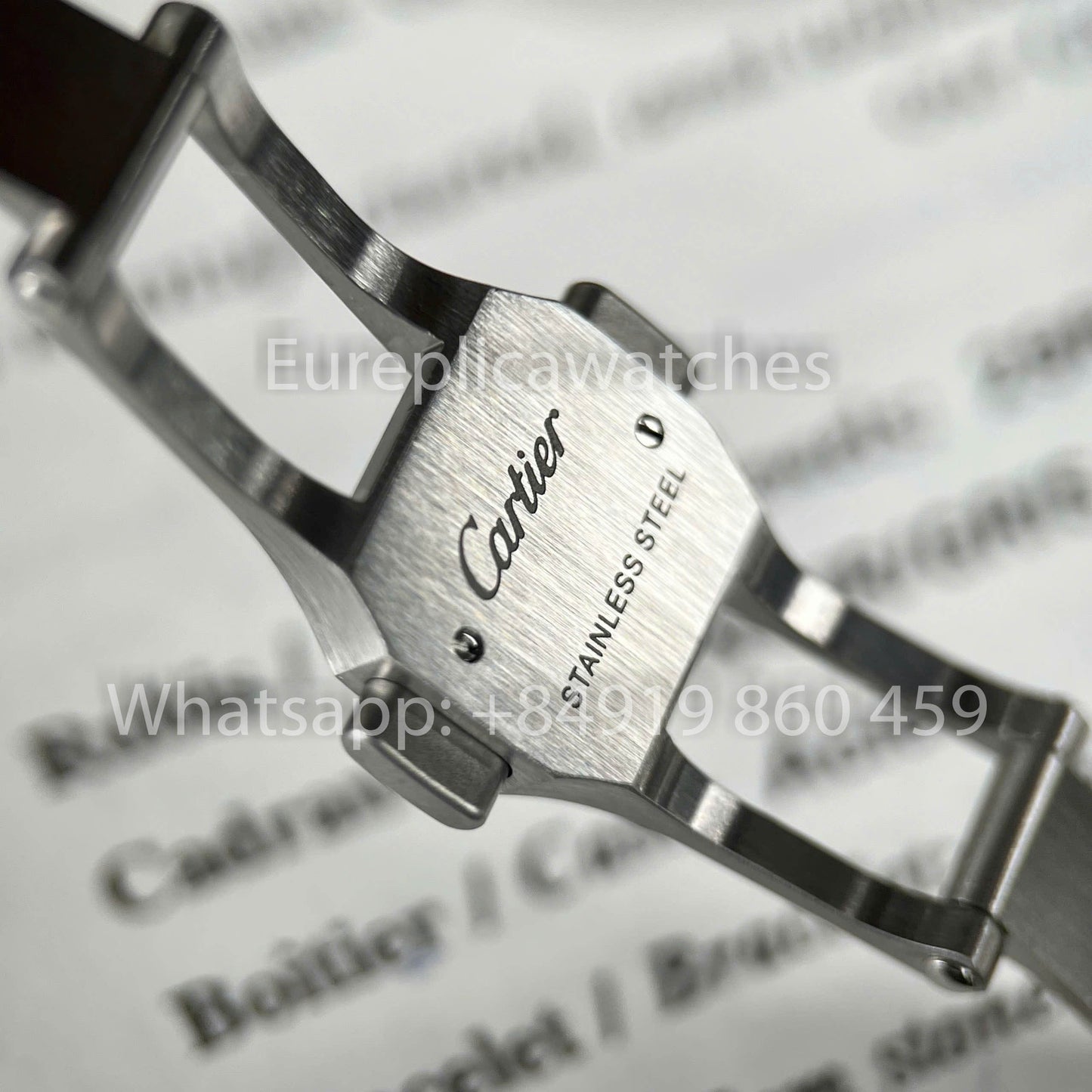 Cartier Santos WSSA0029 1:1 edición mejor BV Fabbrica quadrante bianco Swiss 1847MC