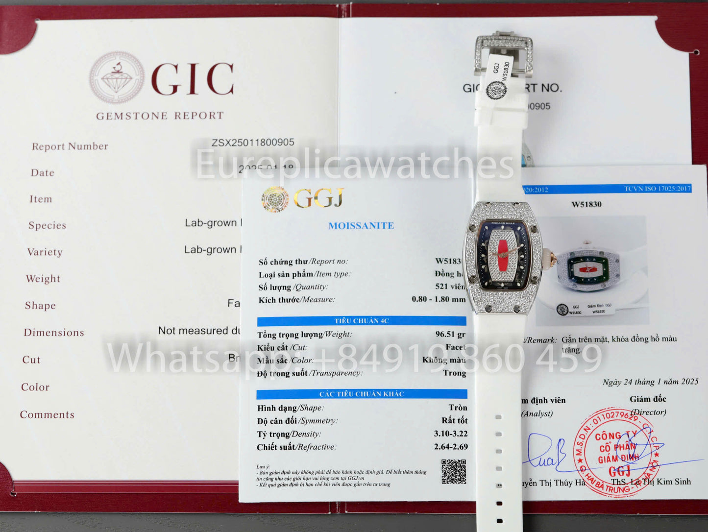 Richard Mille RM 07-01 1:1 Best Clone RM Fabbrica Custom Moissanite Case Silver