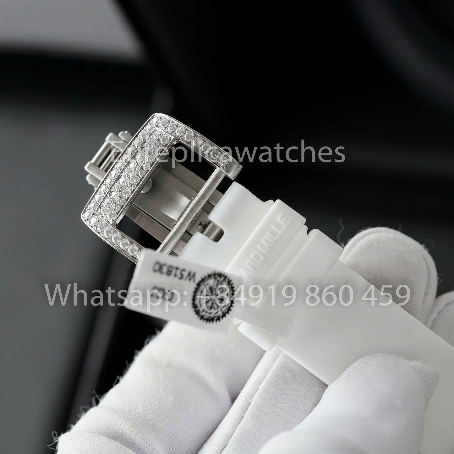 Richard Mille RM 07-01 1:1 Best Clone RM Fabbrica Custom Moissanite Case Silver