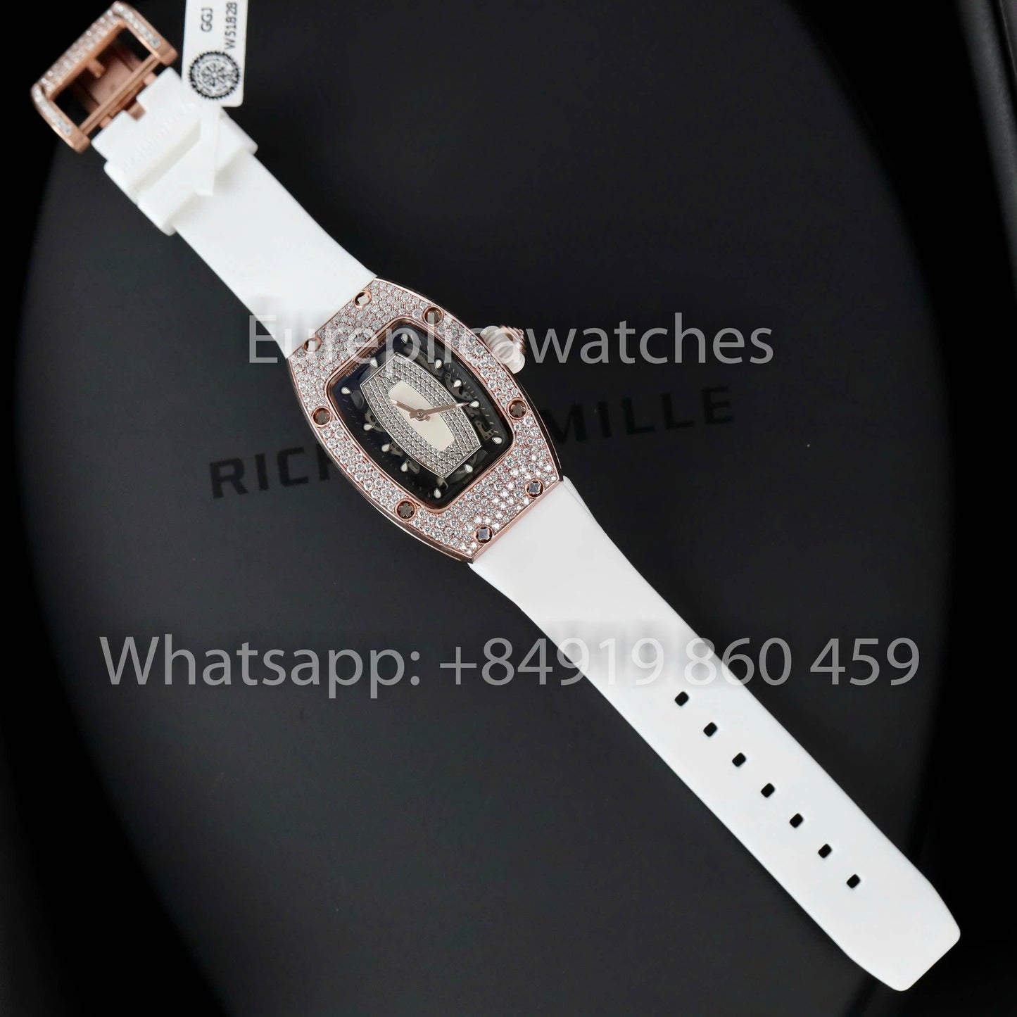 Richard Mille RM 07-01 1:1 Best Clone RM Fabbrica Custom Moissanite Case Rose gold