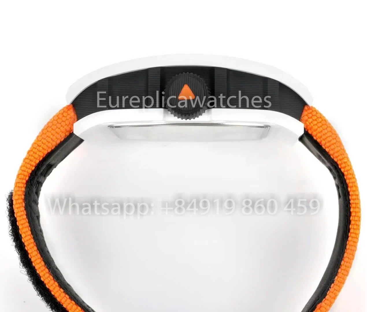 RICHARD MILLE RM 68-01 Tourbillon Cyril Kongo Watch 1:1 Best Clone RM Fabbrica White Case Velcro Orange cinturino