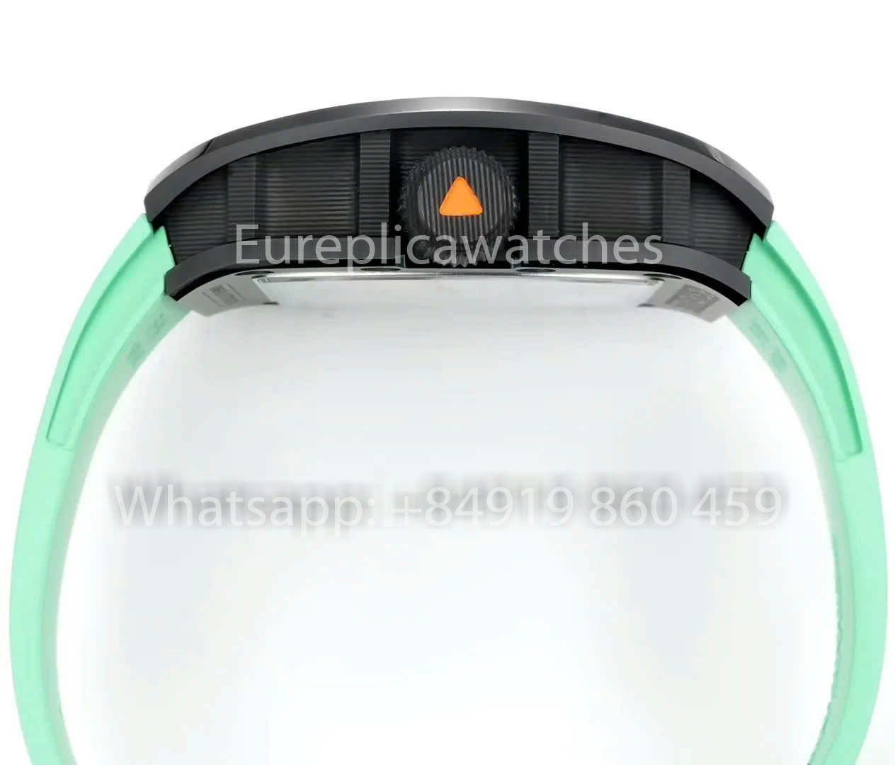 RICHARD MILLE RM 68-01 Tourbillon Cyril Kongo Watch 1:1 Best Clone RM Fabbrica Black Case Green Rubber cinturino